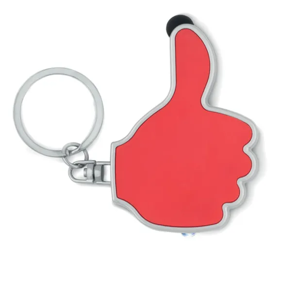 GIOIA Thumbs up led light w/keyring Red