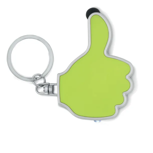 GIOIA Thumbs up led light w/keyring Lime