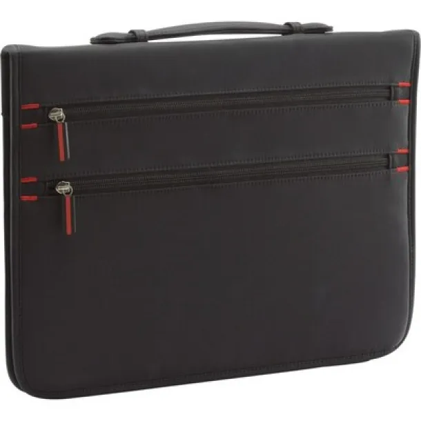  Conference folder approx. A4 with notebook and calculator Crna