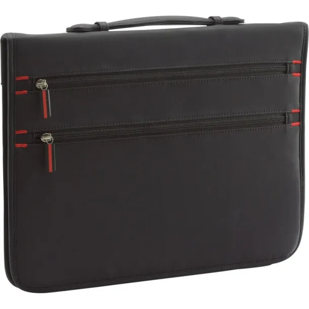  Conference folder approx. A4 with notebook and calculator Crna