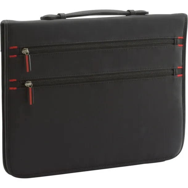  Conference folder approx. A4 with notebook and calculator Crna