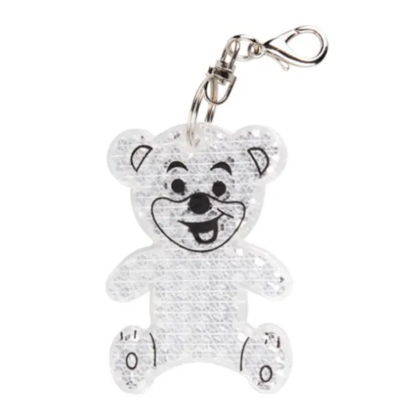 TEDDY RING reflective key ring Transparent