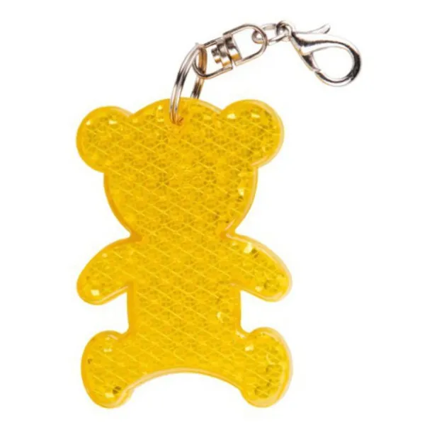 TEDDY RING reflective key ring Yellow