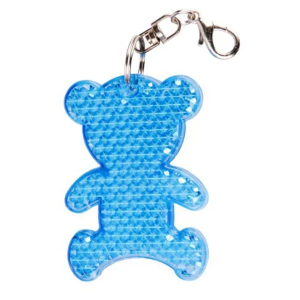 TEDDY RING reflective key ring Blue