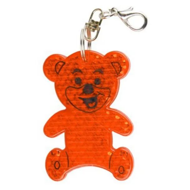 TEDDY RING reflective key ring Orange