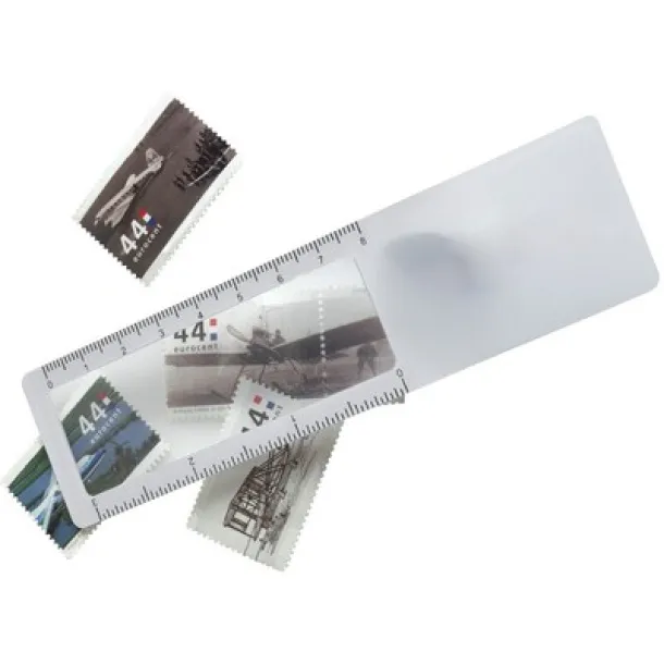  Bookmark, ruler, magnifying glass white