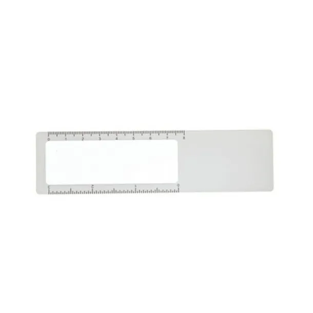  Bookmark, ruler, magnifying glass white