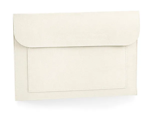  Felt Laptop/Document Slip - Bagbase Soft White