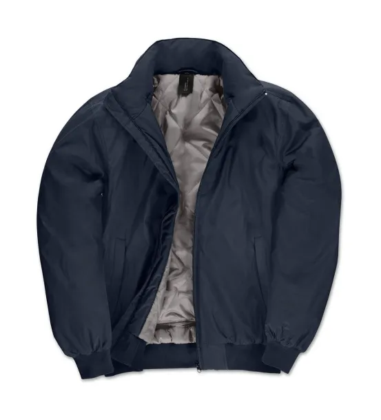  Crew Bomber/men Jacket - B&C Navy Warm Grey