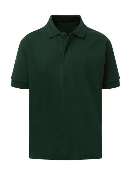  Kids' Cotton Polo - SG Bottle Green