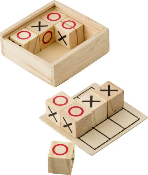 Alessio Wooden Tic Tac Toe game