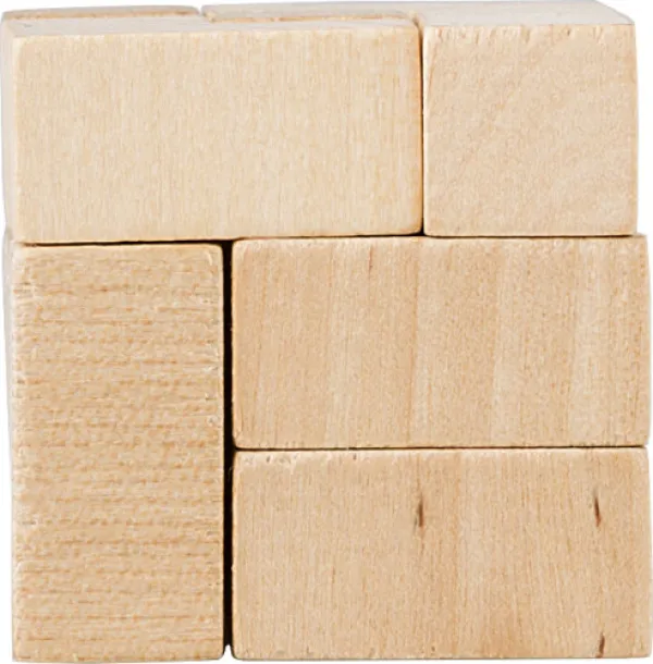 Amber Wooden cube puzzle