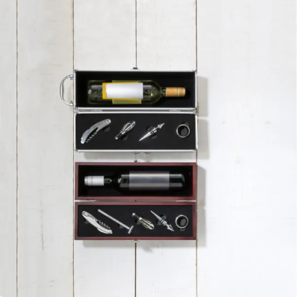 Nikita Wooden wine gift set