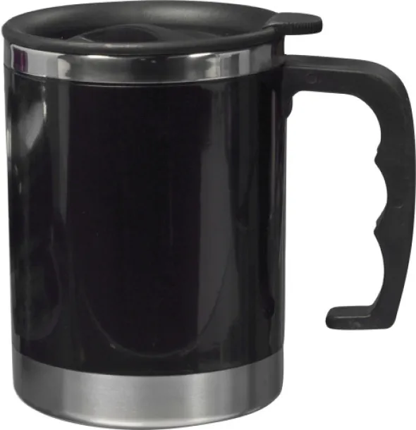  GABI stainless steel and AS double walled mug black