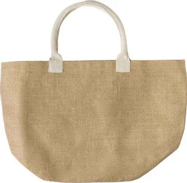 Zac Jute shopping bag beige