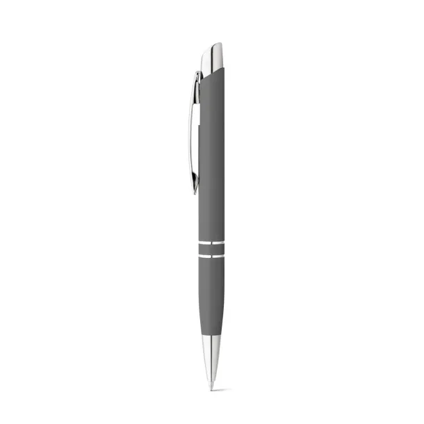 11102 Aluminium ball pen with clip Satin silver