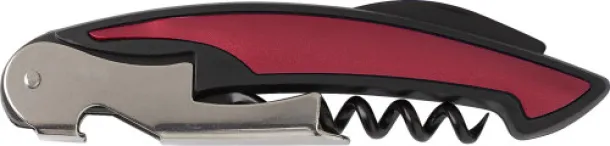 Rosaura Stainless steel waiter's knife burgundy