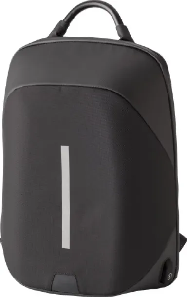 Cleo laptop ruksak od 1200D najlona, 15" Crna