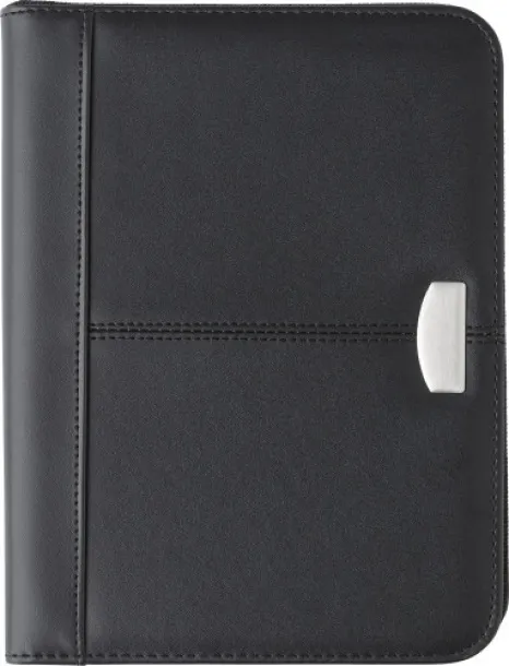 Rosa Bonded leather folder  Crna