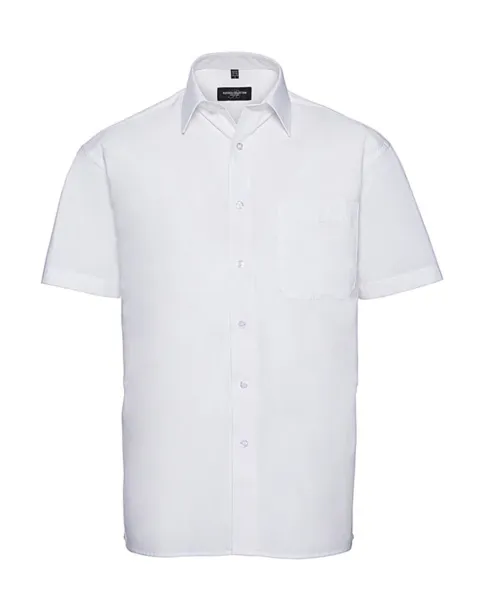  Cotton Poplin Shirt - Russell  Bijela