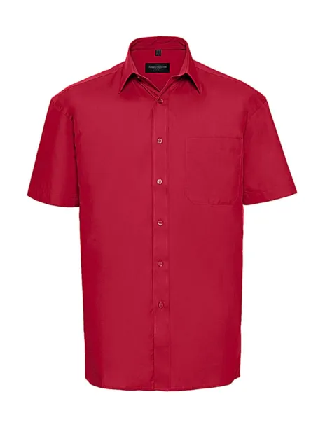  Cotton Poplin Shirt - Russell  Classic Red