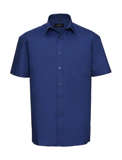  Cotton Poplin Shirt - Russell  Aztec Blue