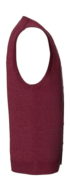  Men's V-Neck Sleeveless Knitted Cardigan - Russell Collection