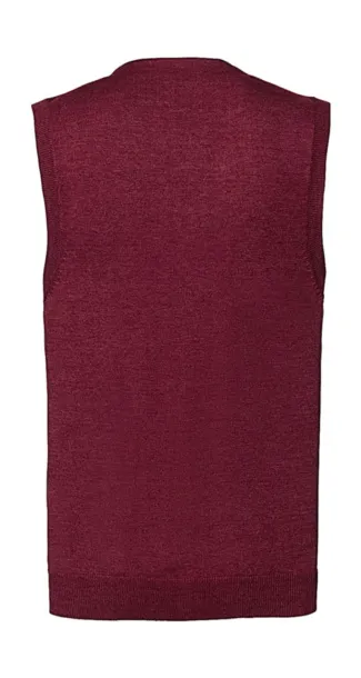  Men's V-Neck Sleeveless Knitted Cardigan - Russell Collection