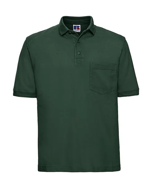  Heavy Duty Workwear Polo - Russell Collection Bottle Green