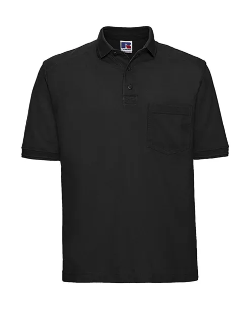  Muška radna polo majica, 215 g/m² - Russell  Crna