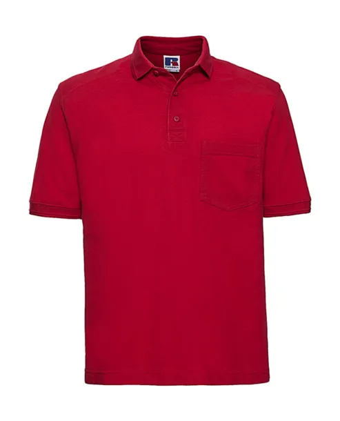  Muška radna polo majica, 215 g/m² - Russell  Klasična crvena