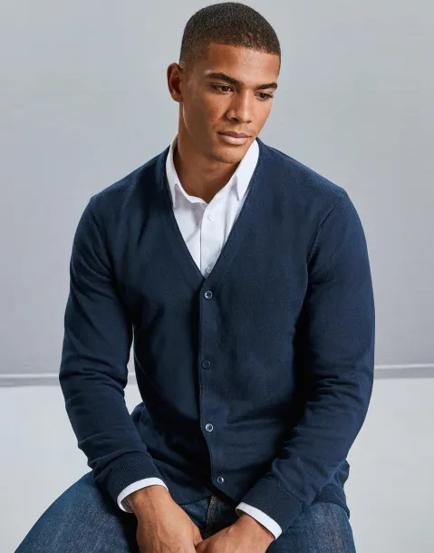  Men's V-Neck Knitted Cardigan - Russell Collection