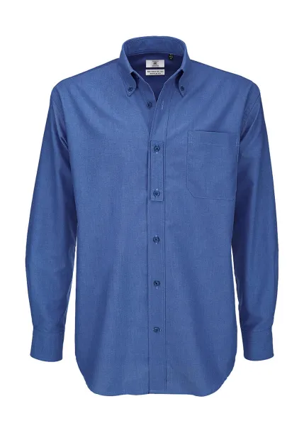  Oxford LSL/men Shirt - B&C Blue Chip