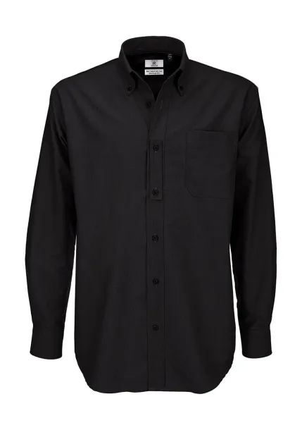  Oxford LSL/men Shirt - B&C Black