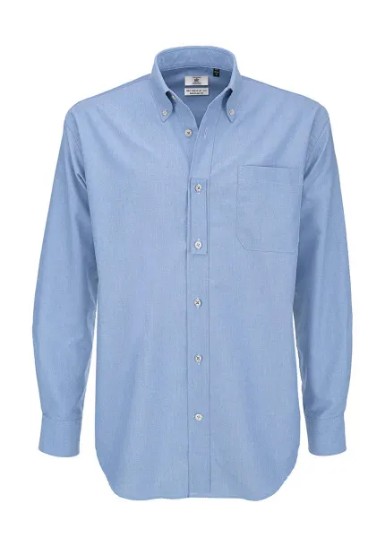  Oxford LSL/men Shirt - B&C Inspired Oxford Blue