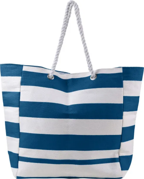 Luzia Cotton beach bag blue