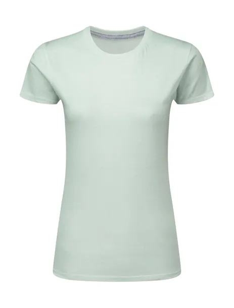  Ladies' Perfect Print Tagless Tee - SG Signature Mercury Grey