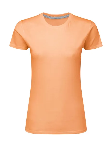  Ladies' Perfect Print Tagless Tee - SG Signature Cantaloupe