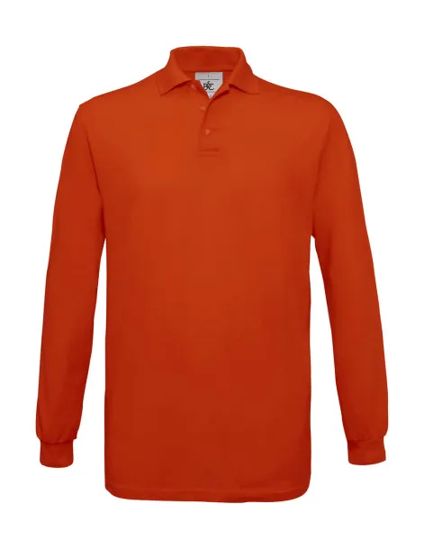  Polo majica dugih rukava, 180 g/m² - B&C Pumpkin Orange