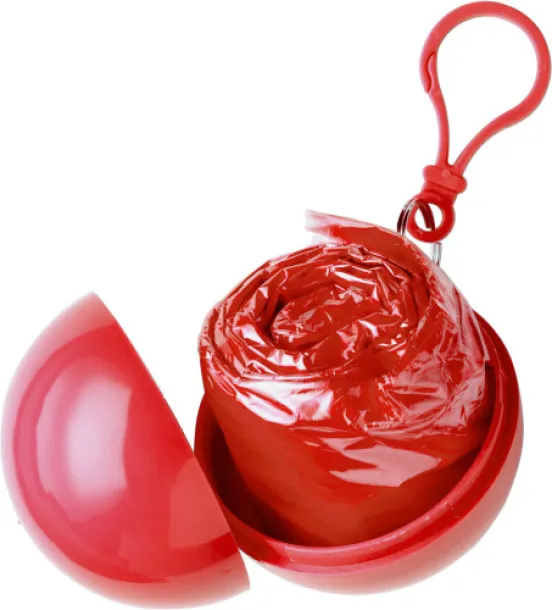 Pippa PVC poncho  Crvena