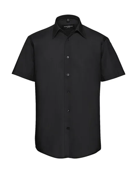  Tailored Poplin Shirt - Russell Collection Black