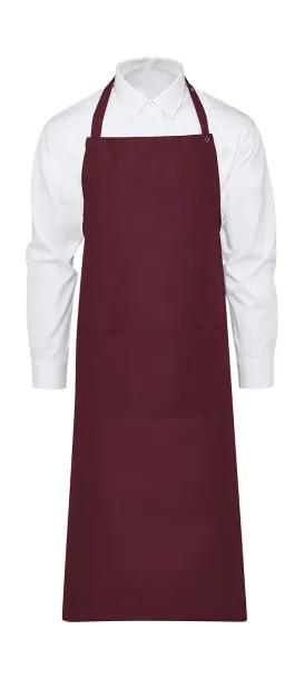  Amsterdam Bib Apron with Pocket - Jassz Bistro Burgundy