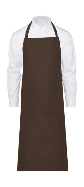  Amsterdam Bib Apron with Pocket - Jassz Bistro Brown