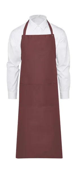  Amsterdam Bib Apron with Pocket - Jassz Bistro Terracotta