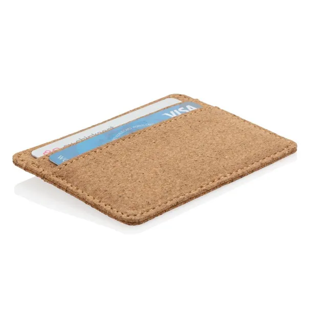  ECO cork secure RFID slim wallet - XD Collection Brown 