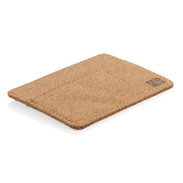  ECO cork secure RFID slim wallet - XD Collection Brown 