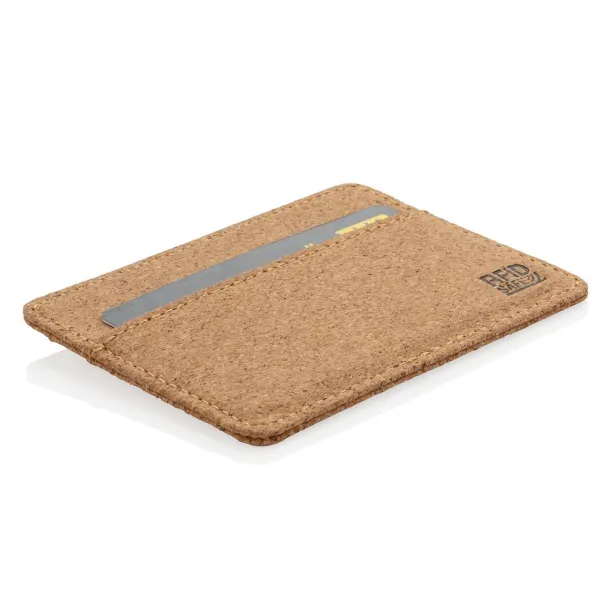  ECO cork secure RFID slim wallet - XD Collection Brown 