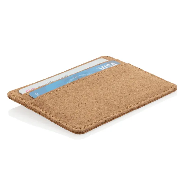  ECO cork secure RFID slim wallet - XD Collection Brown 