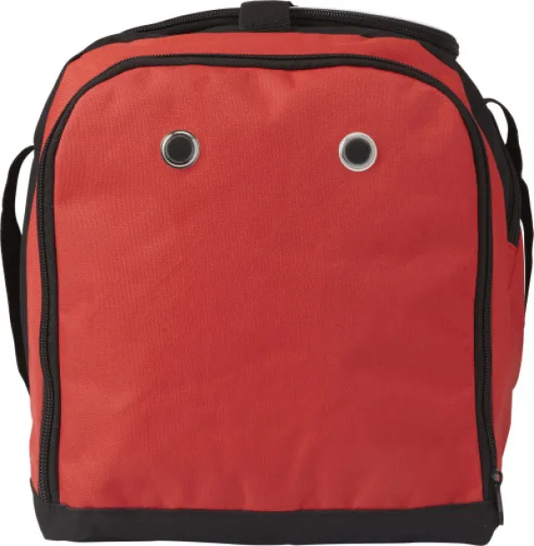  Polyester (600D) sports bag Ren red