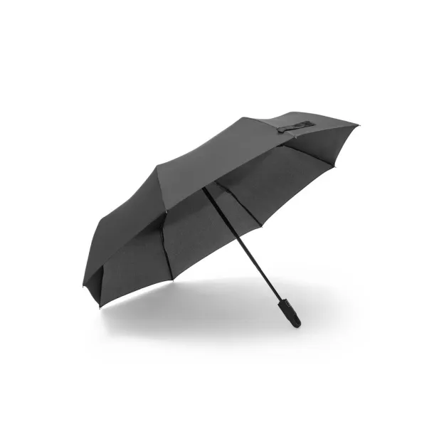 GUSTAVO rPET 190T pongee umbrella with automatic opening and closing Black